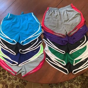 Bundle of 9 Nike dri fit shorts size Small.